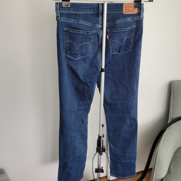 Levi's 314 Shaping Straight blue Jeans denim size 28 women’s preloved - Picture 4 of 5